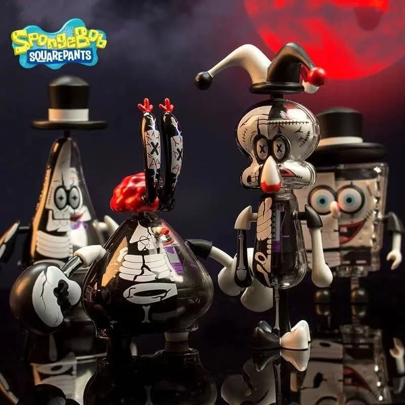 Cartoon SpongeBob Gothic Joker Block Assembly Blind Box Patrick Model Doll - image 1