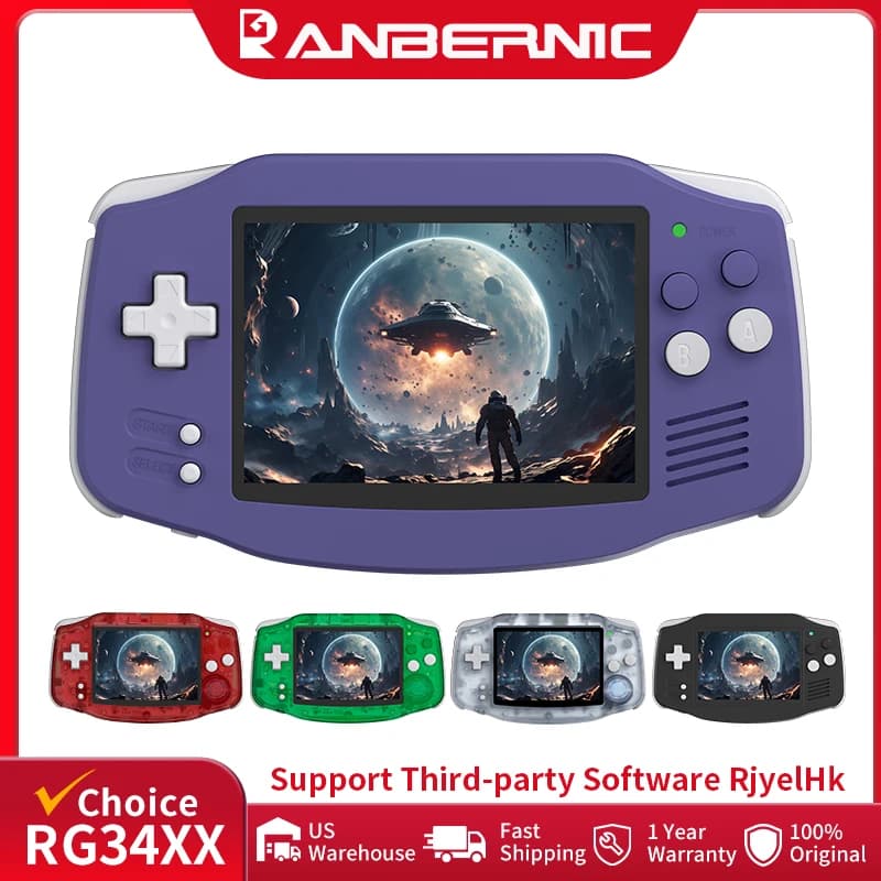 ANBERNIC RG34XX Retro Handheld Game Console 3.4 Inch - image 1
