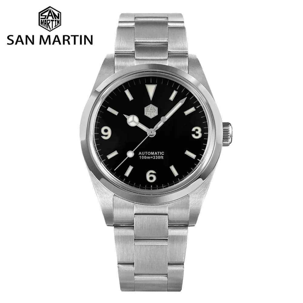 San Martin New Men's Watch V2 V3 Fashion Sport 39mm Explore Series Luxury Automatic Mechanical Sapphire Waterproof 100m BGW9 - image 1