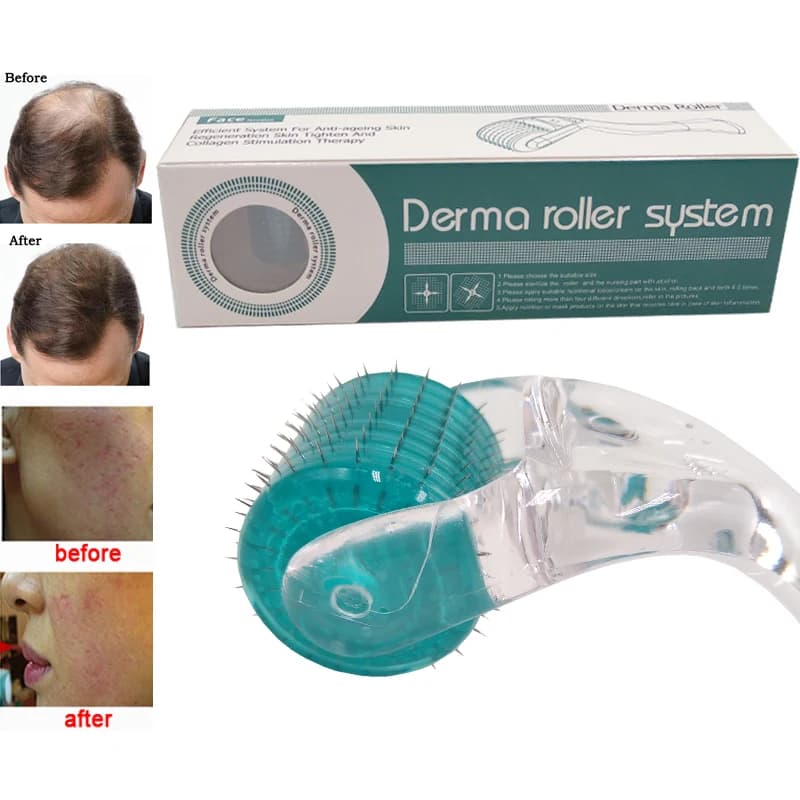 Dr Hydra DRS Derma Roller System 192-Needle Microneedle for Scalp and Beard Hair Regrowth, Anti Hair Loss Skin Care MTS - image 1