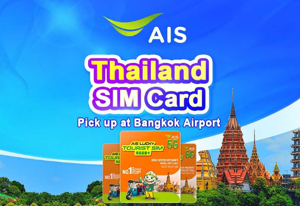 Thailand AIS 5G SIM Card | Unlimited Data | Local Phone Number | Pick Up at Thailand Airport - image 1