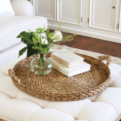 Braided Hyacinth Tray - image 1