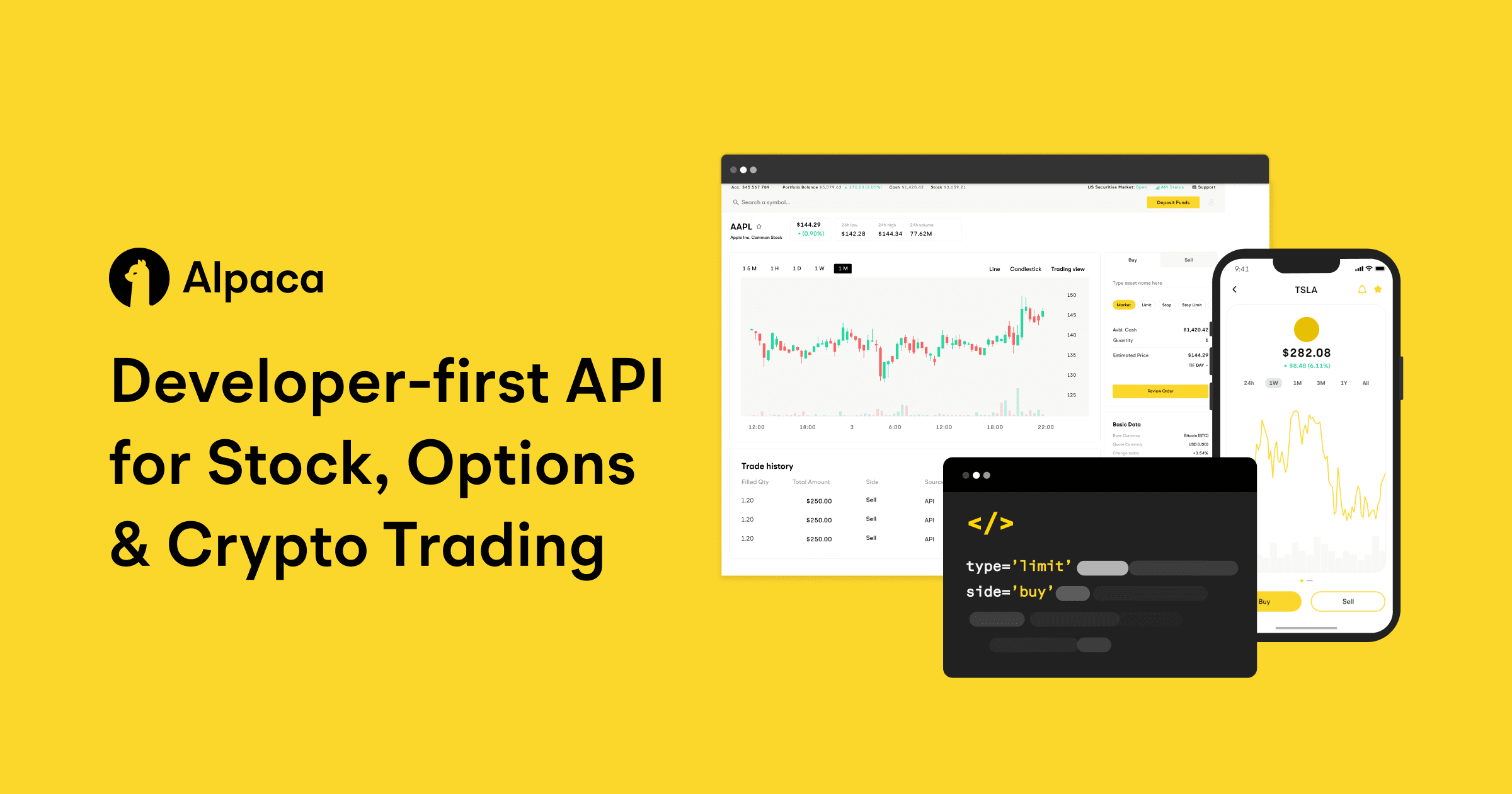 Alpaca - Crypto and Stock Trading API - image 1