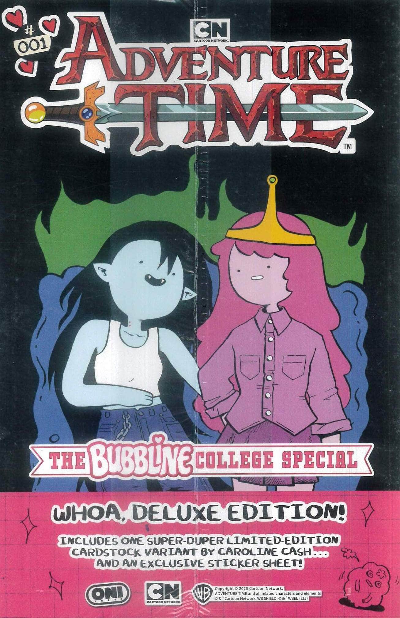 Adventure Time: Bubbline College Special #1 - Caroline Cash 3rd Print Deluxe Edition Cover B (Sticker Sheet) - image 1