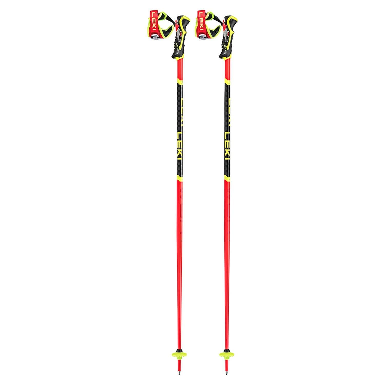 Leki WCR SL 3D Ski Poles 110cm Red - image 1