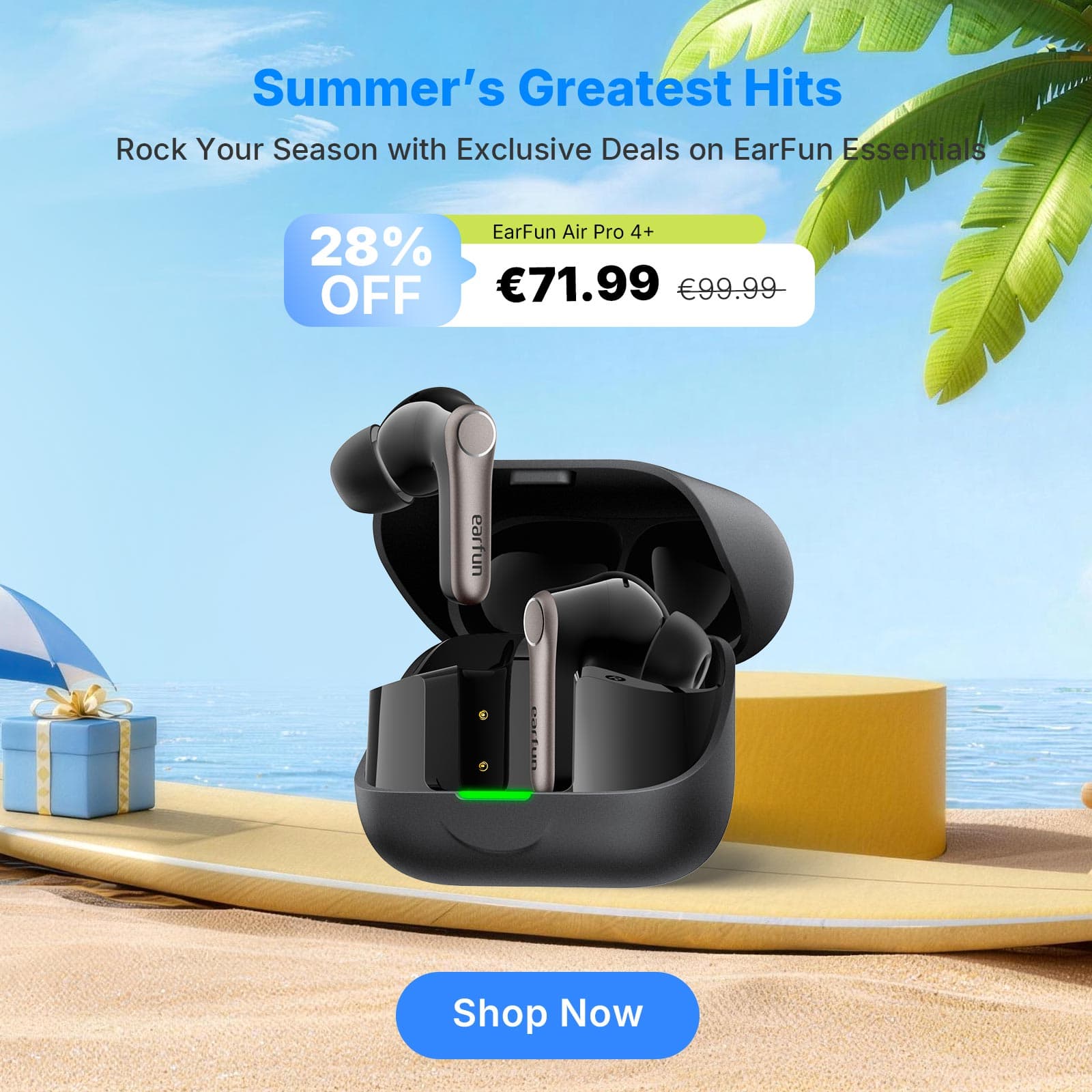 EarFun Air Pro 4+ Hi-Res Adaptive ANC True Wireless Earbuds - image 1