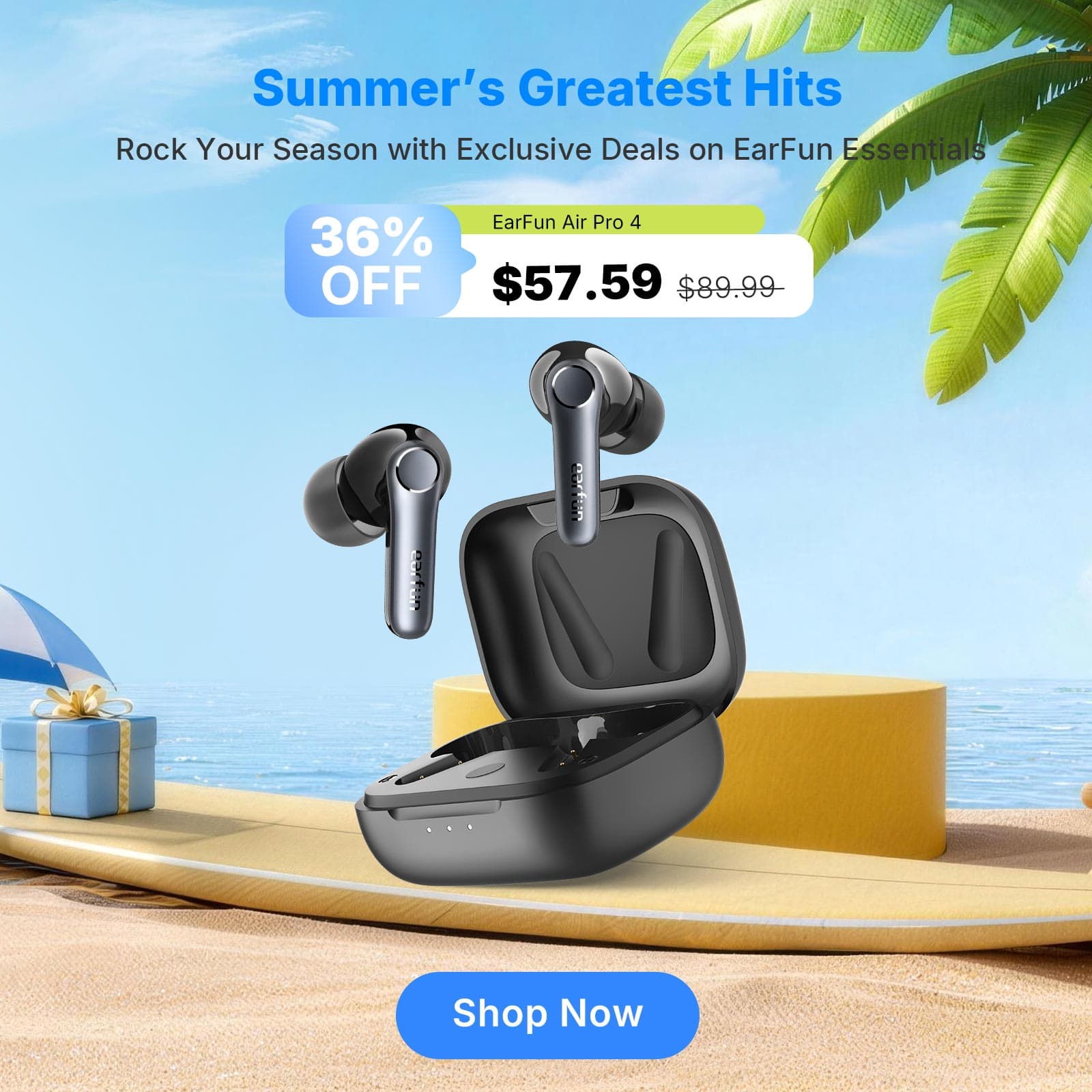 EarFun Air Pro 4 Black True Wireless Earbuds - image 1