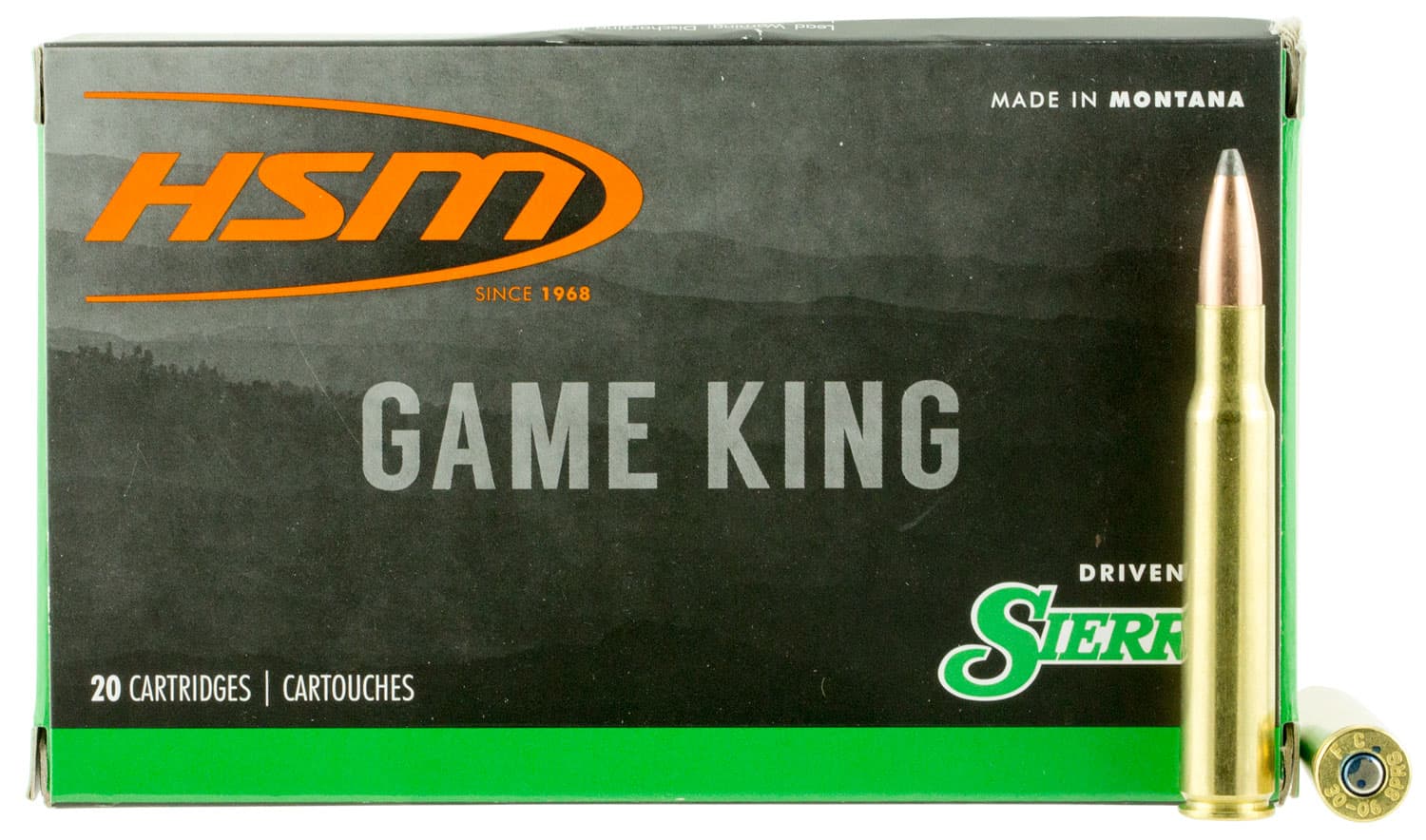HSM 30843N Game King 308 Win 180 gr Sierra GameKing Spitzer Boat Tail - image 1