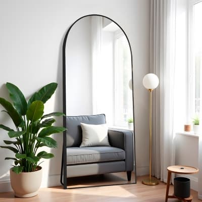 Dulcea Large Full Length Arched Free Standing Body Mirror - image 1