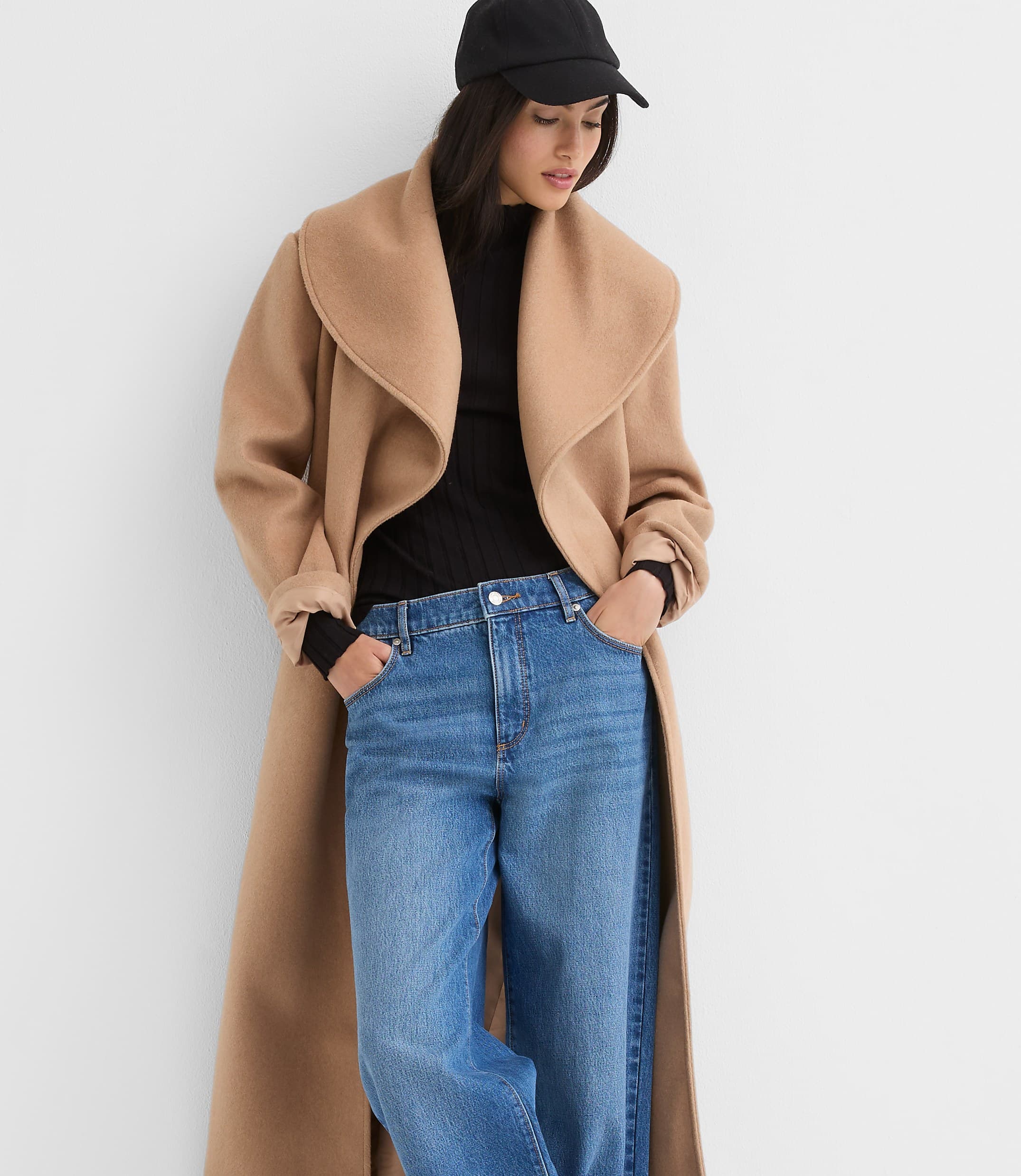 Shawl Collar Belted Coat - image 1