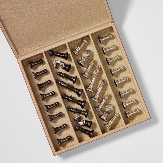 Deluxe Leather Chess Set - image 1