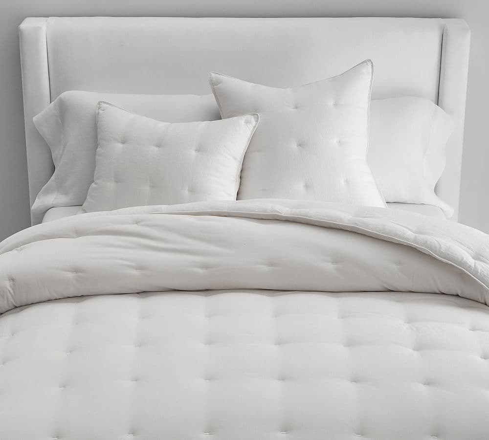 Belgian Flax Linen Comforter - White - image 1