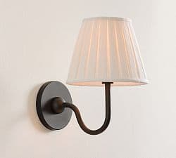 Baylor Pleated Shade Sconce (10") - image 1