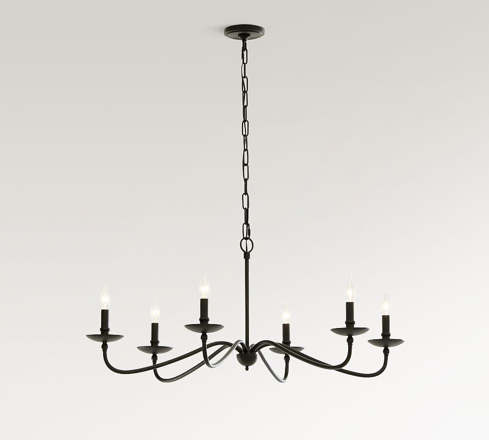 Lucca Iron Indoor/Outdoor Chandelier (38"-50") - image 1