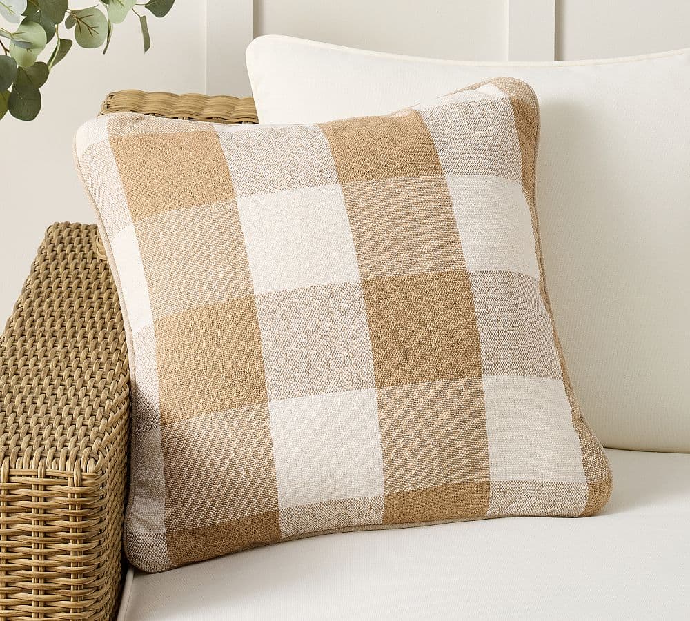 Sawyer Check Outdoor Pillow - image 1