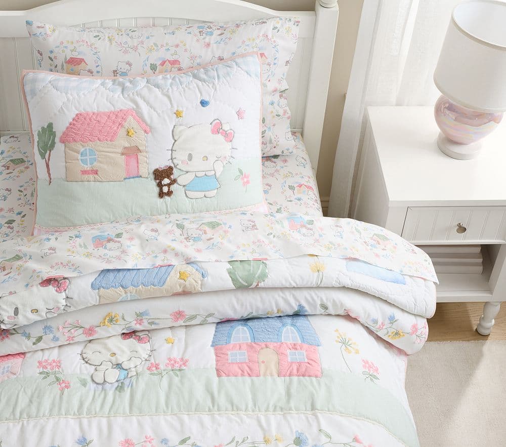 Hello Kitty® Cottage Quilt & Shams - image 1