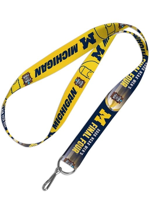 Michigan Wolverines 1 Inch 2026 NCAA Final Four Bound Lanyard - Black - image 1