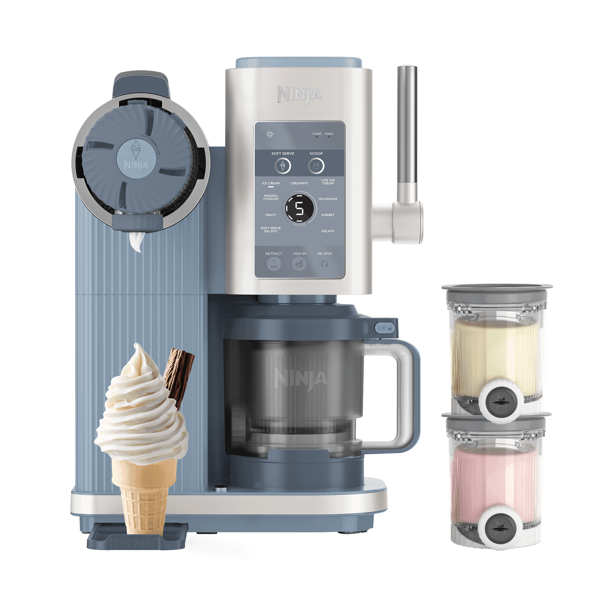 Machine à glaces et glaces à l’italienne 13-en-1 Ninja CREAMi Scoop & Swirl NC702EU - image 1