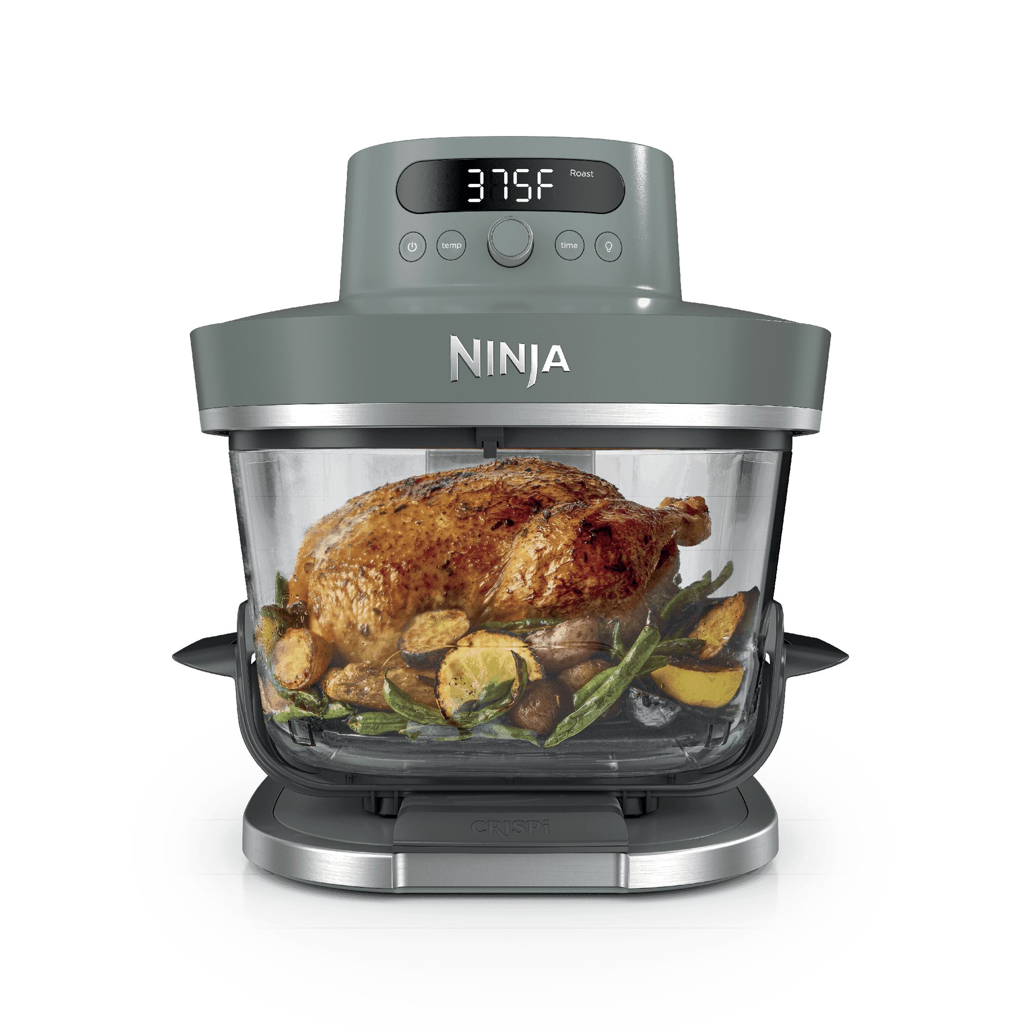 Ninja Crispi Pro 6-in-1 Countertop Glass Air Fryer, Ash Gray - image 1