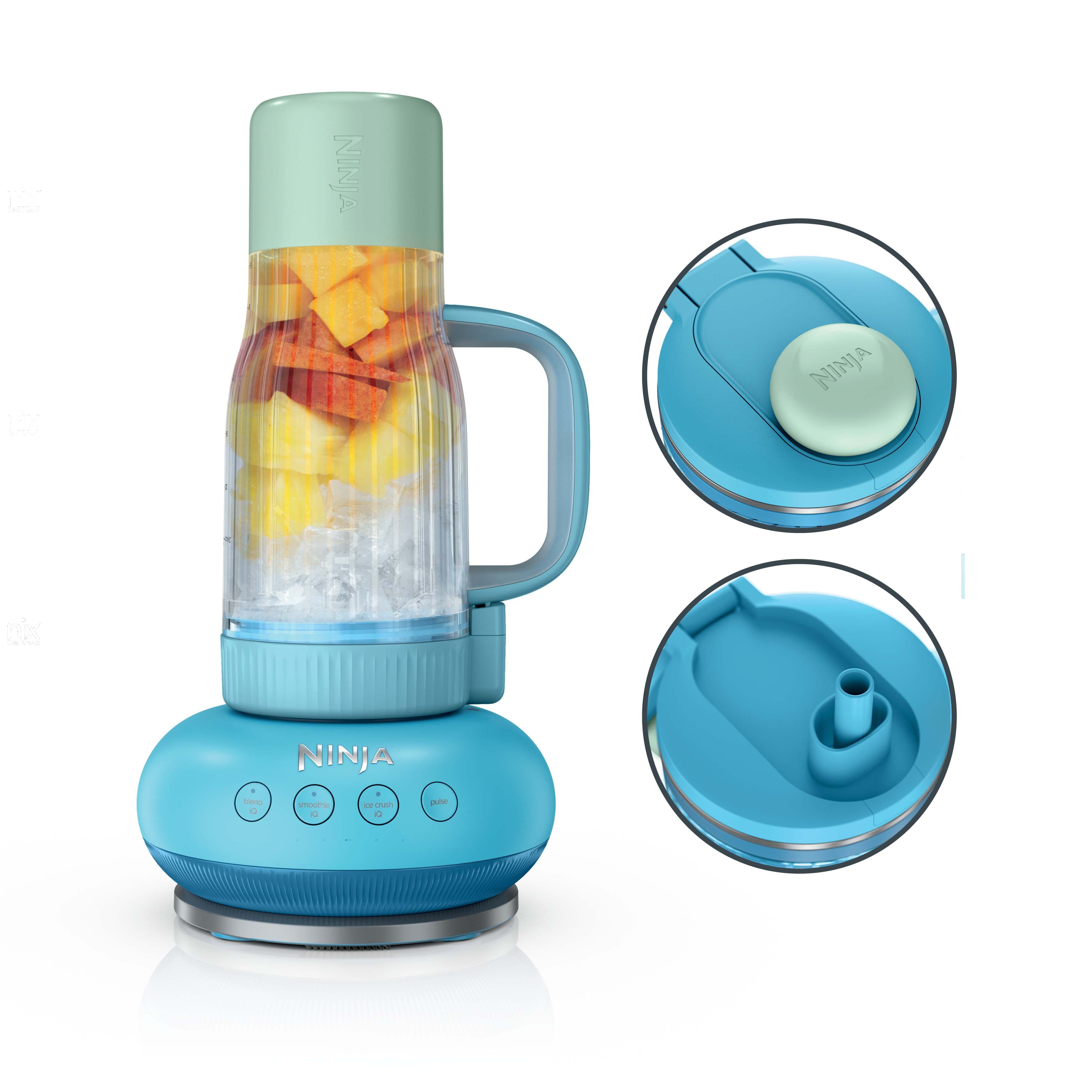 Ninja BlendBOSS™ Tumbler Blender with 26oz Travel Tumbler & Removable Straw, Blue Raspberry - image 1