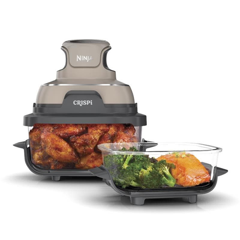 Ninja Crispi® 4-in-1 Portable Glass Air Fryer Cooking System, Stone - image 1