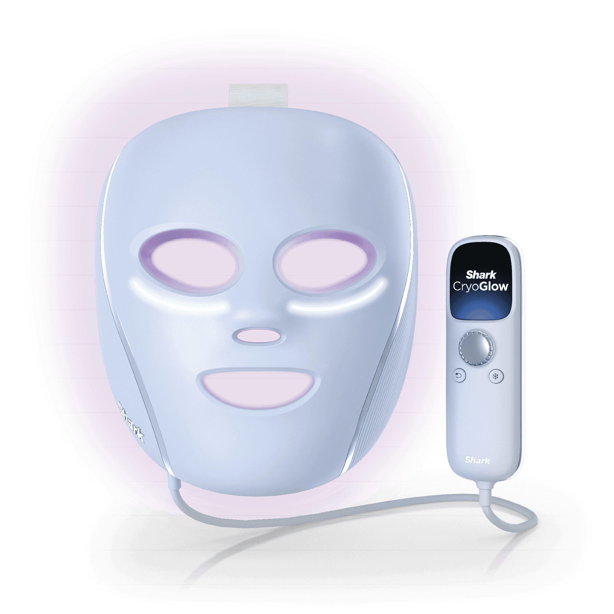 Shark™ CryoGlow™ Red Blue & Infrared iQLED Face Mask & Under Eye Cooling, Blue Frost - image 1