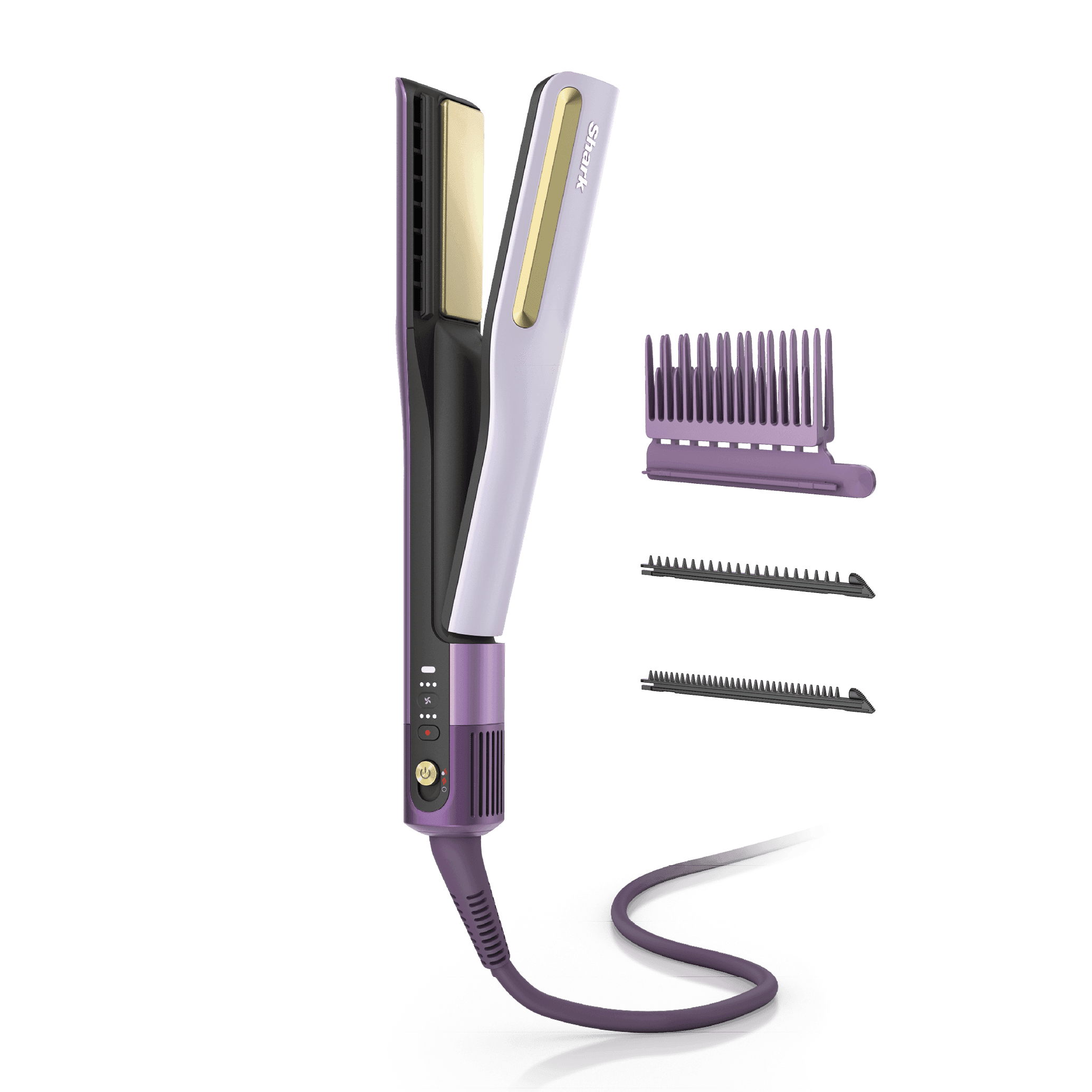 Shark SilkiPro™ Hair Straightener and Dryer in Plum Satin - image 1