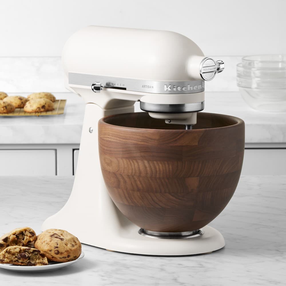 KitchenAid Porcelain Artisan 5-Qt Stand Mixer with Walnut Bowl - image 1