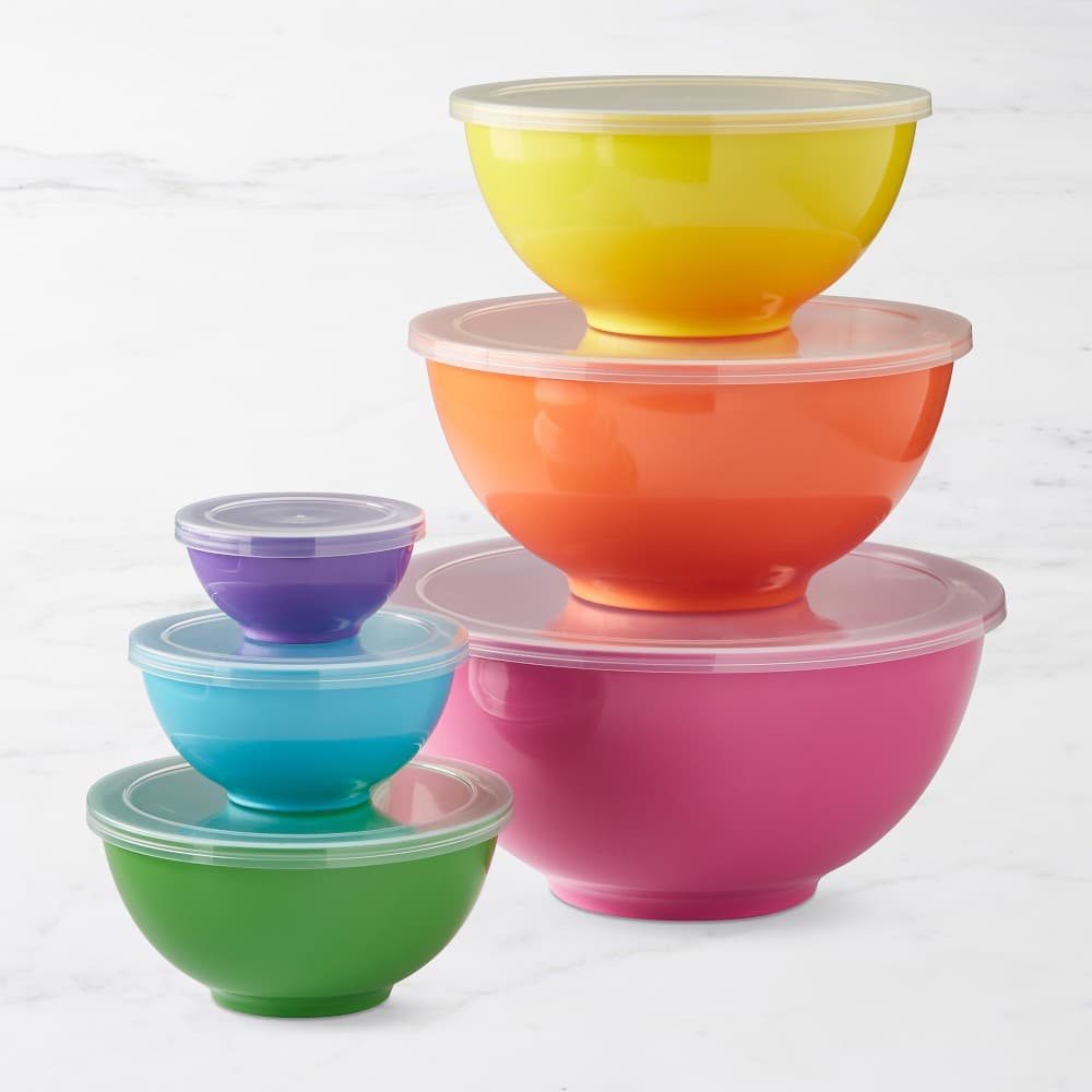 Flour Shop x Williams Sonoma Melamine Mixing Bowls with Lids, Set of 6 - image 1