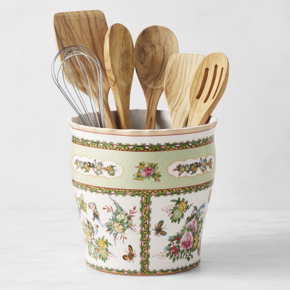 Famille Rose Porcelain Utensil Holder - image 1