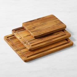 Williams Sonoma Teak Cutting & Carving Boards, Set of 3 - image 1