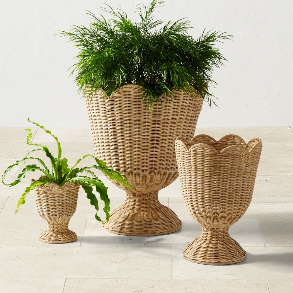 Woven Urn Planter - image 1