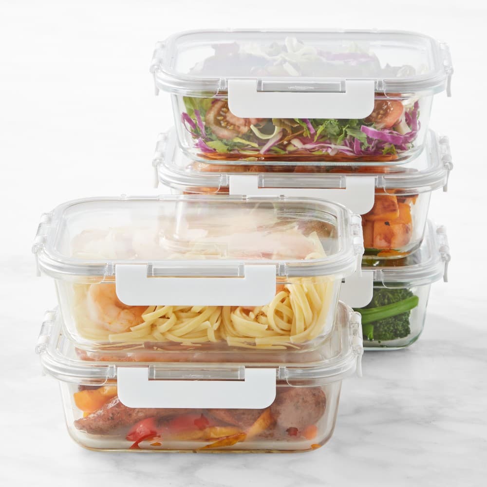 Hold Everything Rectangular Glass Food Storage Containers, 10-Piece Set - image 1