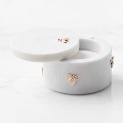 Honeycomb Marble Salt Cellar - image 1