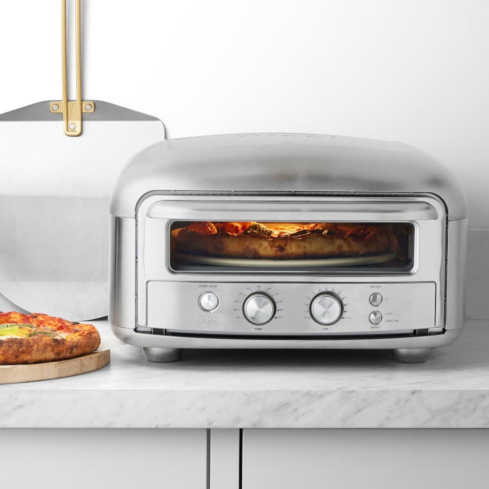 GreenPan™ Stanley Tucci™ Indoor-Outdoor Pizza Oven, Stainless Steel - image 1