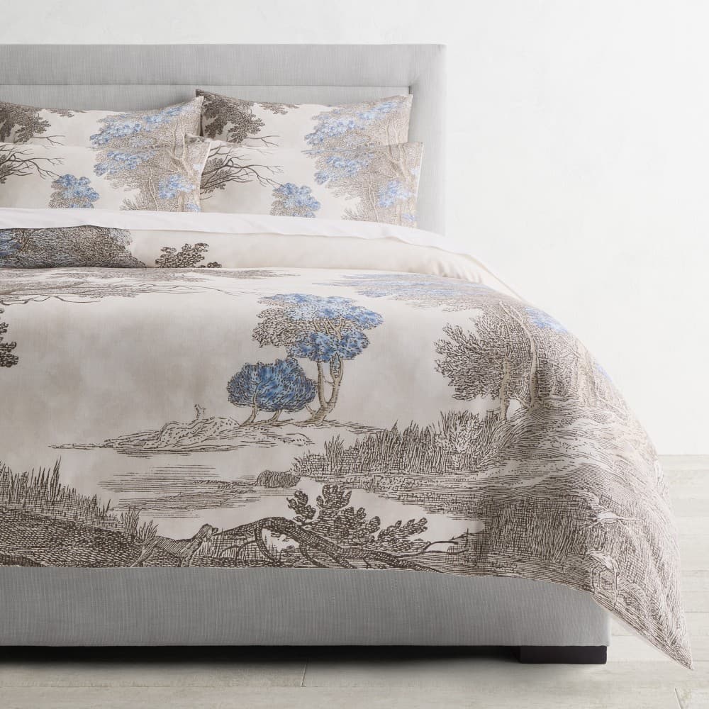 Grisaille Landscape Duvet Cover & Shams - image 1
