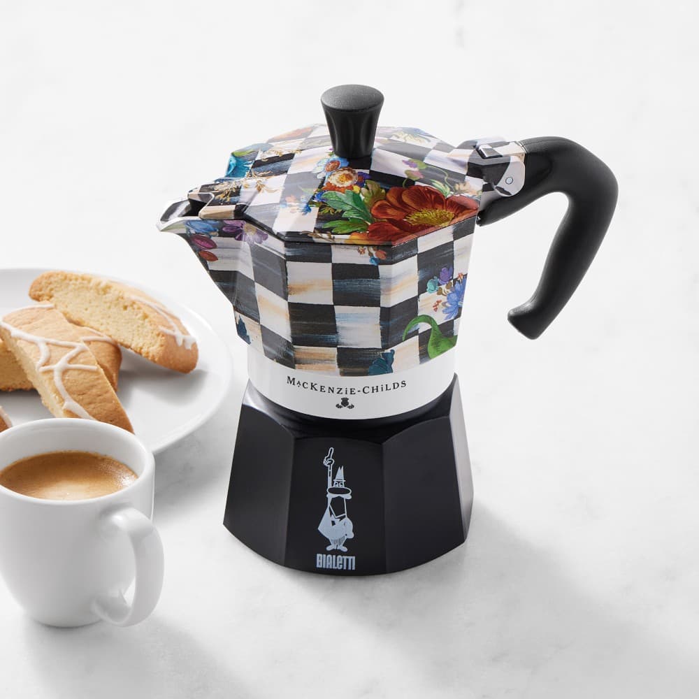 Bialetti Moka MacKenzie-Childs Stovetop Espresso Maker, Courtly Flower Market - image 1