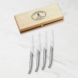 Laguiole Jean Dubost Stainless-Steel Steak Knives, Set of 4 - image 1
