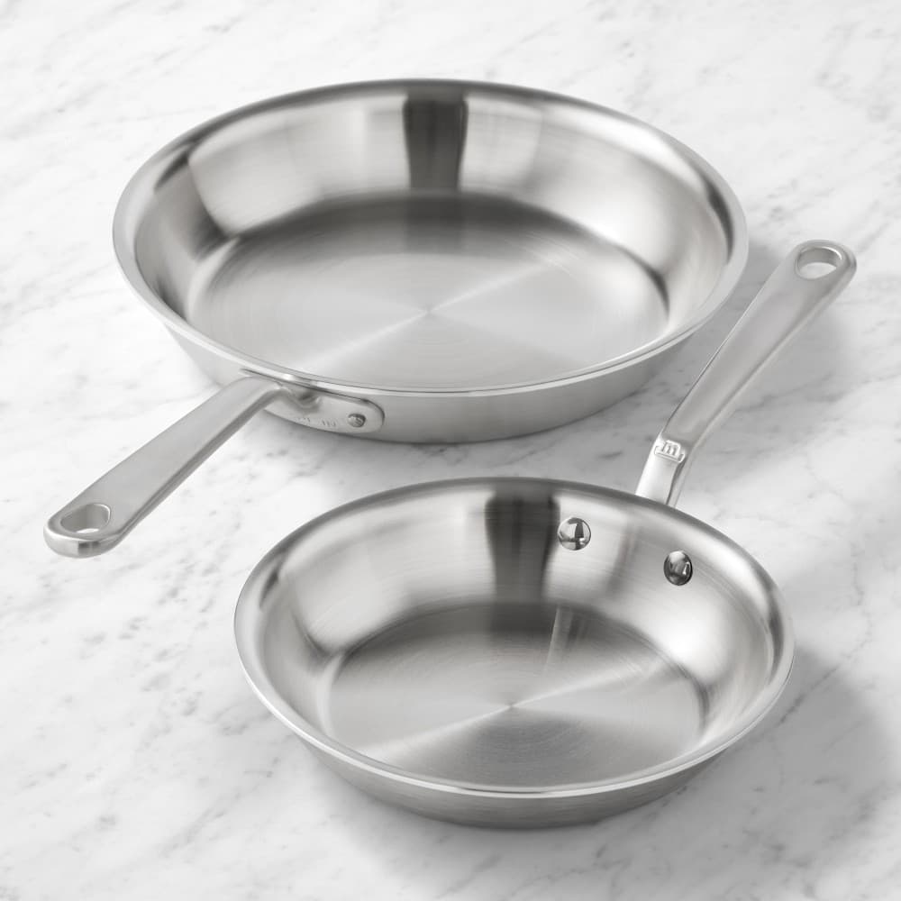 Made In® Stainless-Steel Fry Pan, Set of 2 - image 1