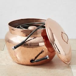 Williams Sonoma Copper Hose Container - image 1