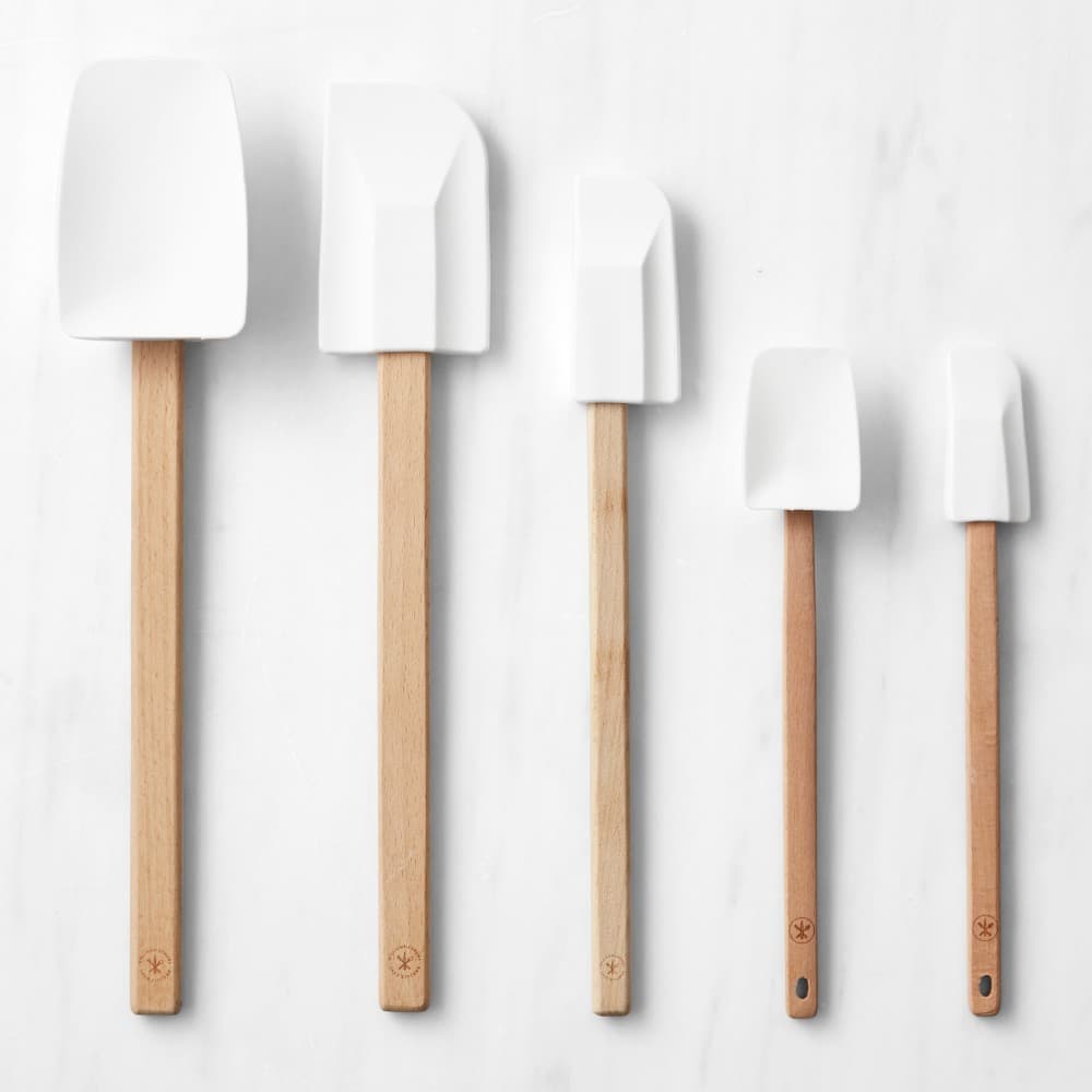 Williams Sonoma Open Kitchen Silicone Wood Spatulas, Set of 5 - image 1
