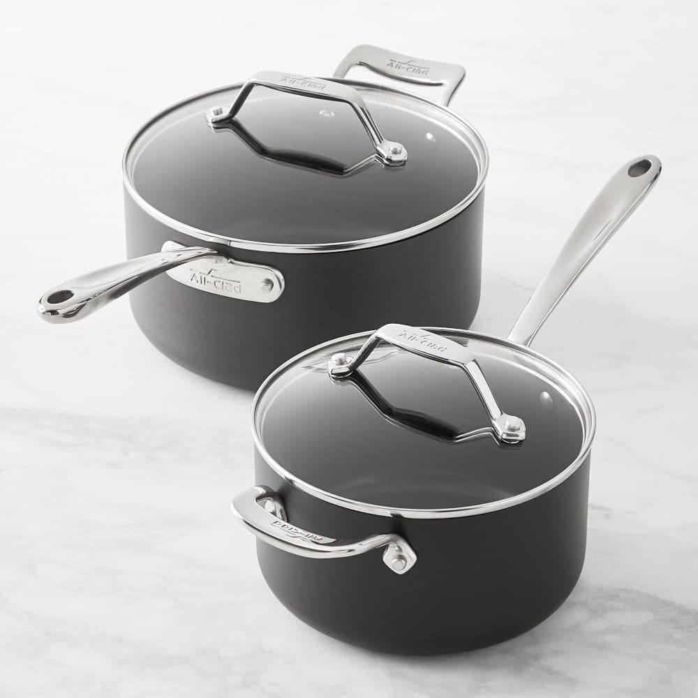 All-Clad Essentials Nonstick Saucepans, Set of 2 - image 1