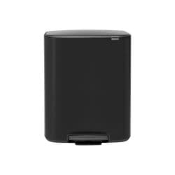 Brabantia Bo Step On Dual Compartment Recycling Trash Can, 2 x 8 Gallon - image 1