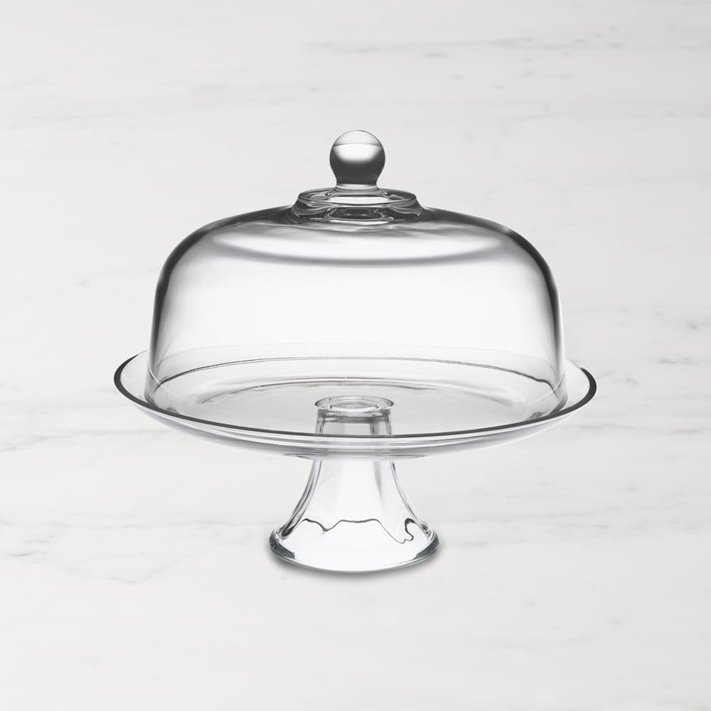 Williams Sonoma Monogrammed Glass Domed Cake Plate/Punch Bowl - image 1