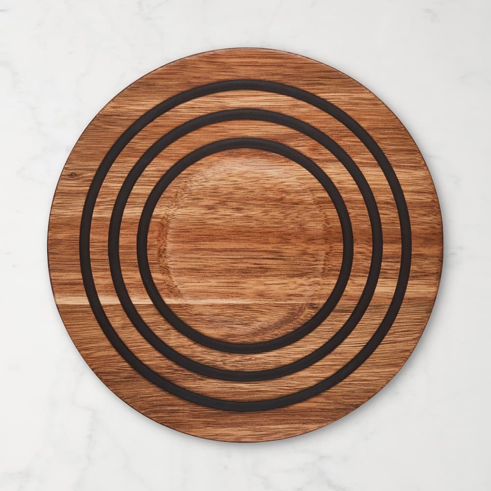 Le Creuset Magnetic Wooden Trivet, 8 inch - image 1