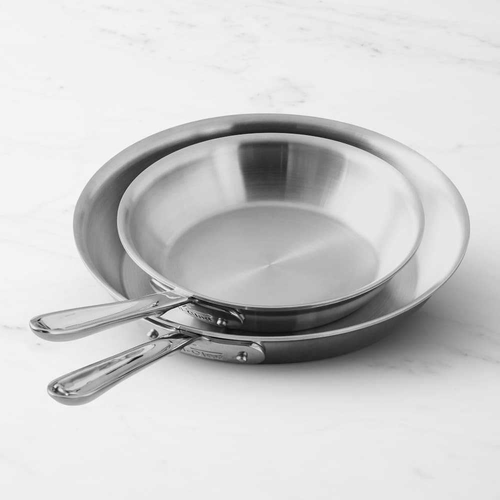 All-Clad D5 Stainless Steel Deep Skillet Set of 2 - image 1