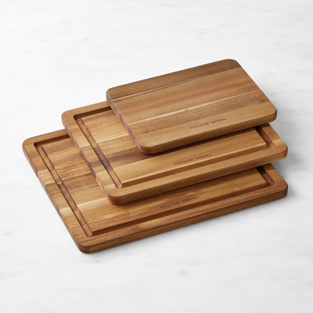 Williams Sonoma Acacia Cutting & Carving Boards Set of 3 - image 1