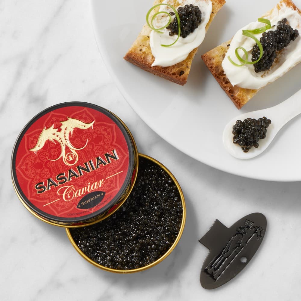 Sasanian Siberian Osetra Caviar Gift Set - image 1