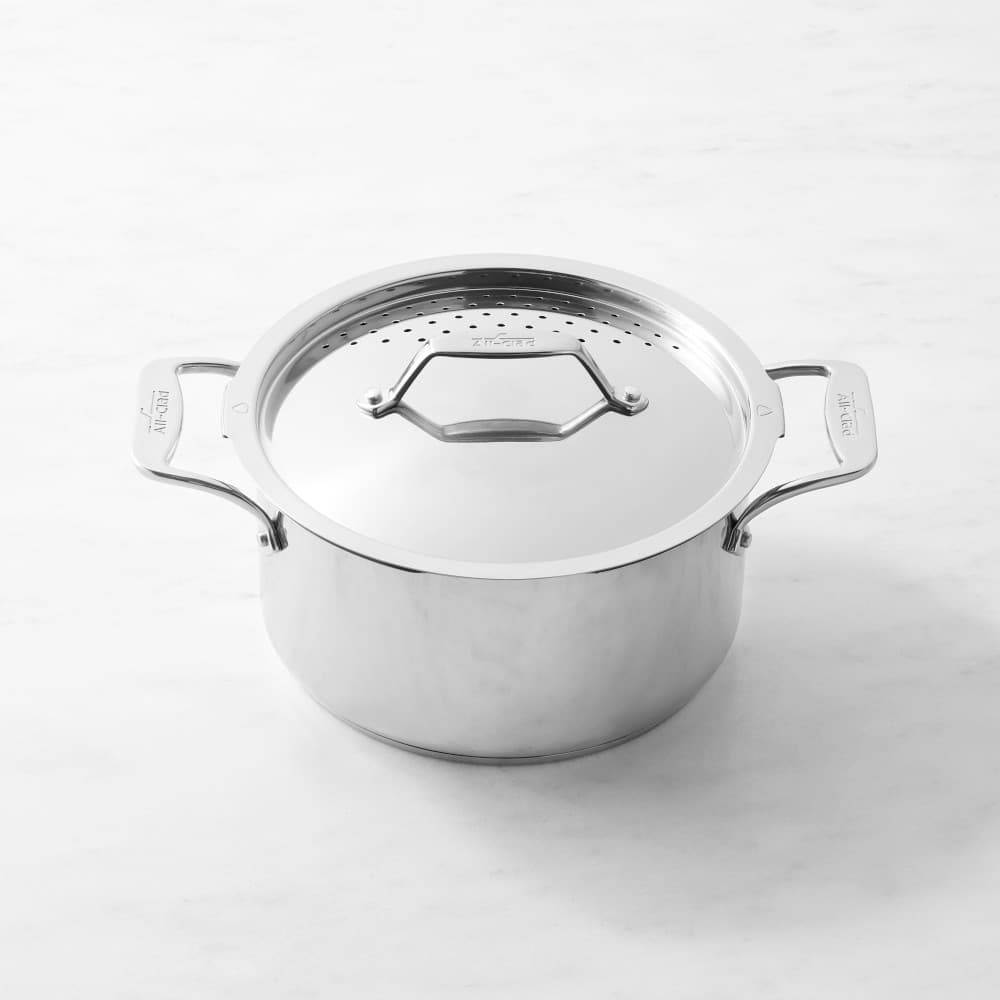 All-Clad Simply Strain Stainless-Steel Multipot with Strainer, 6-Qt. - image 1
