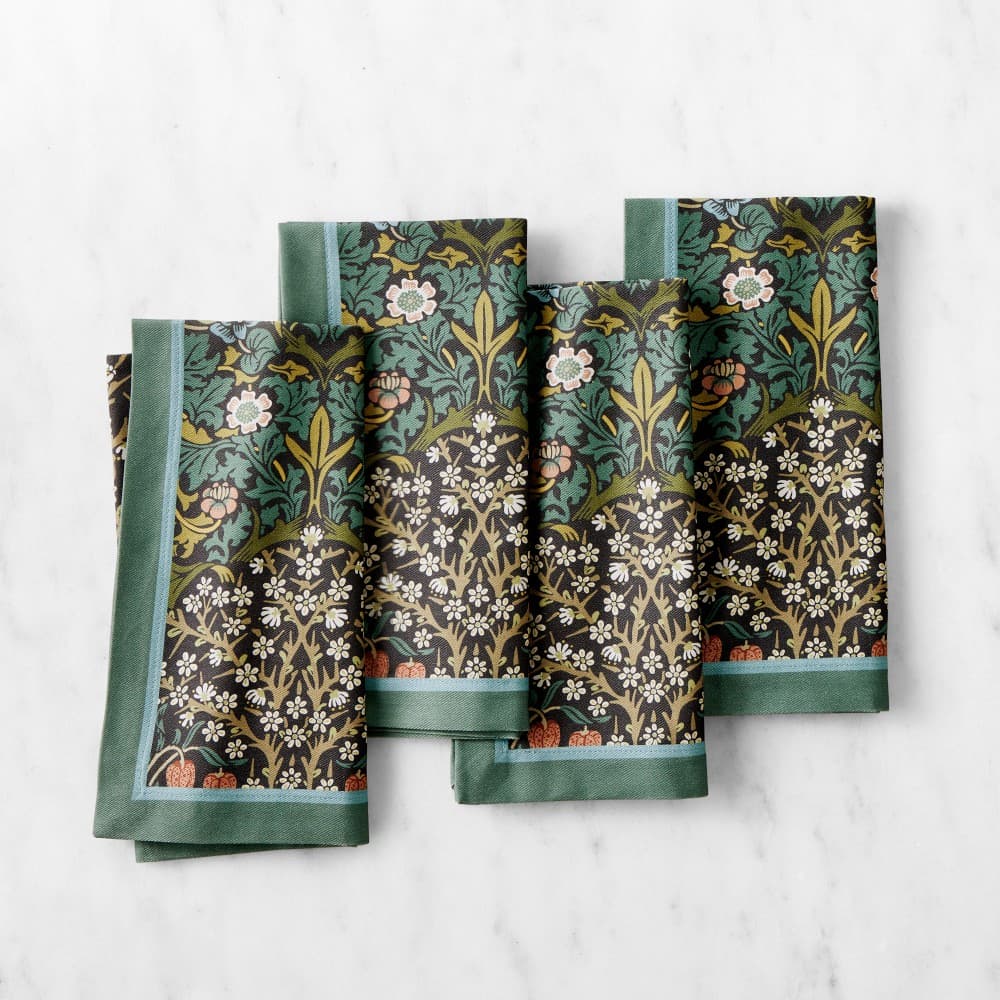 Morris & Co. x Williams Sonoma Blackthorn Napkins, Set of 4 - image 1
